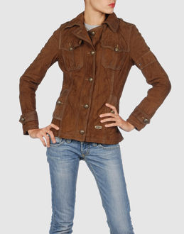 O.X.S. - Leather outwear - at YOOX.COM