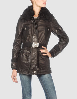 O.X.S. - Leather outwear - at YOOX.COM