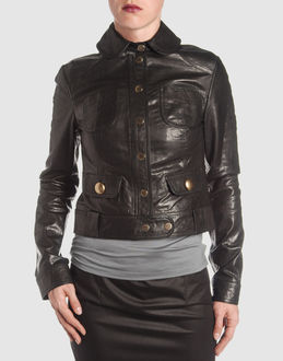 D&G - Leather outwear - at YOOX.COM
