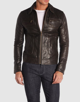 D&G - Leather outwear - at YOOX.COM