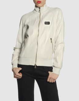 DOLCE & GABBANA - LEATHERWEAR - Leather outerwear - on YOOX.COM