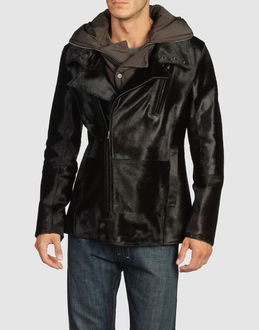 EMPORIO ARMANI Men LEATHERWEAR Leather outerwear on YOOXCOM
