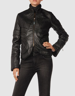JUST CAVALLI Women LEATHERWEAR Leather outerwear on YOOXCOM
